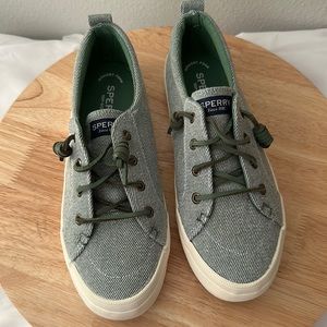 Sperry Crest Vibes Washed Twill Slip-On Sneakers